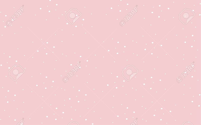 定番のパステルピンクに白の水玉がキュート 高画質の壁紙