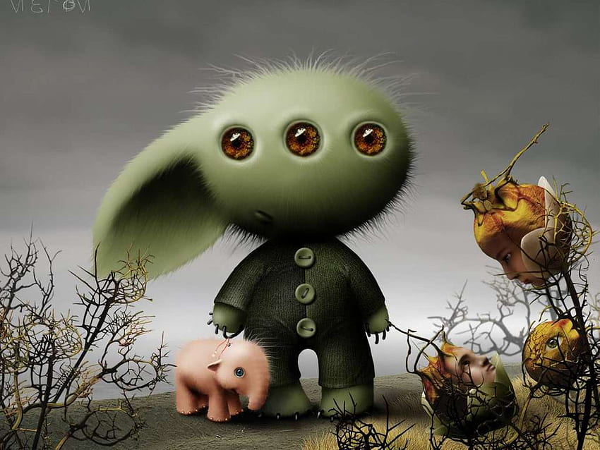 – Shows the Creatures in Another Planet, Strange Yet Cute!. World HD wallpaper