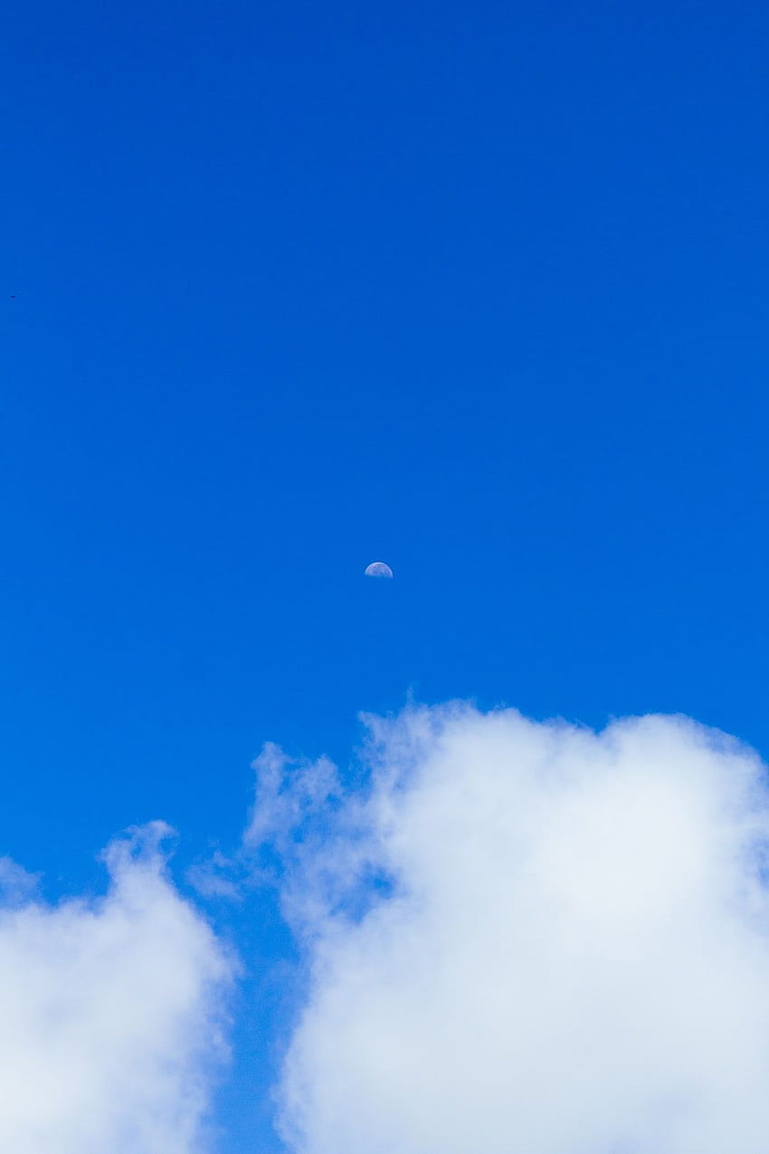 nubes de día en el cielo - Azul, Oracle Cloud fondo de pantalla del teléfono