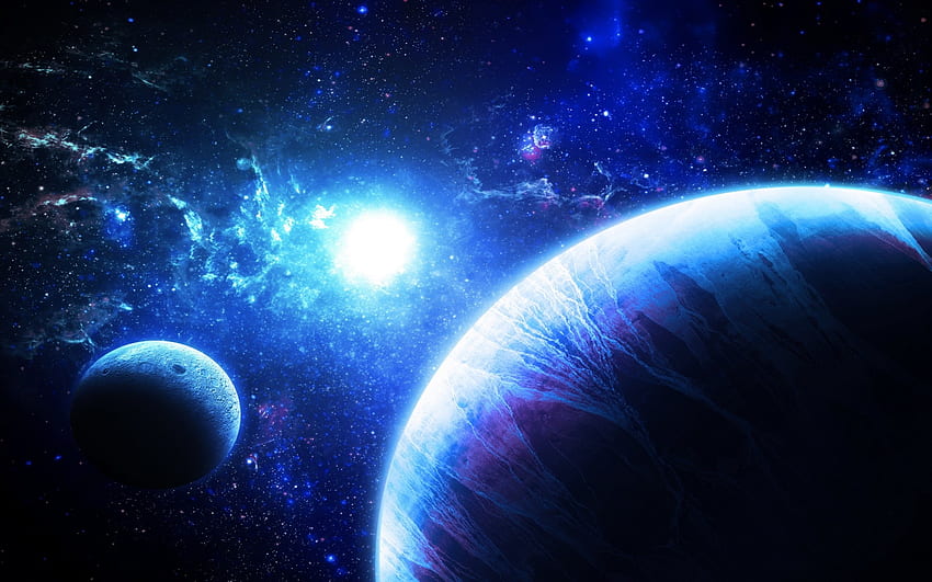 Blue Space. Blue Space Background HD wallpaper | Pxfuel