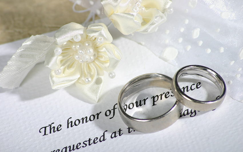ความรัก งานแต่งงาน แหวน หมั้น คำเชิญ วอลล์เปเปอร์ HD