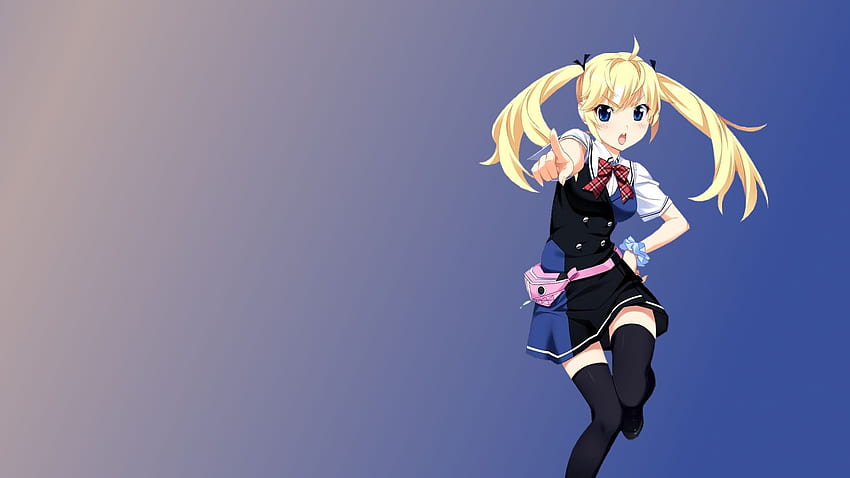 Matsushima Michiru, Grisaia No Kajitsu, Blond HD-Hintergrundbild