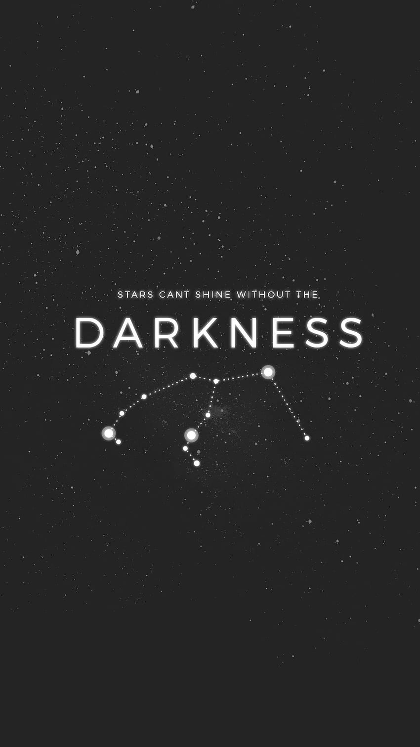 Estrela não pode brilhar sem a escuridão in 2019. Galaxy, Galaxy Quotes Fond d'écran de téléphone HD