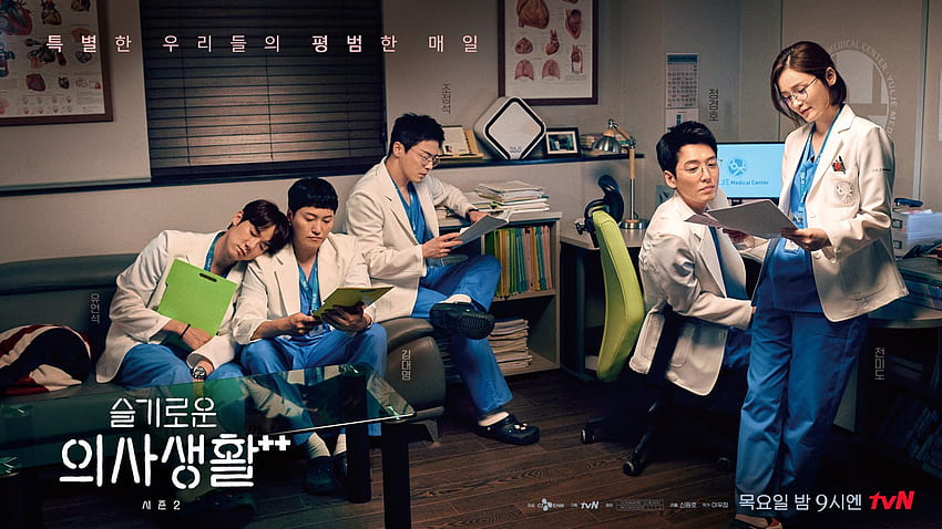 Se agregaron nuevas y póster para el drama coreano 'Hospital Playlist Season 2' HanCinema fondo de pantalla