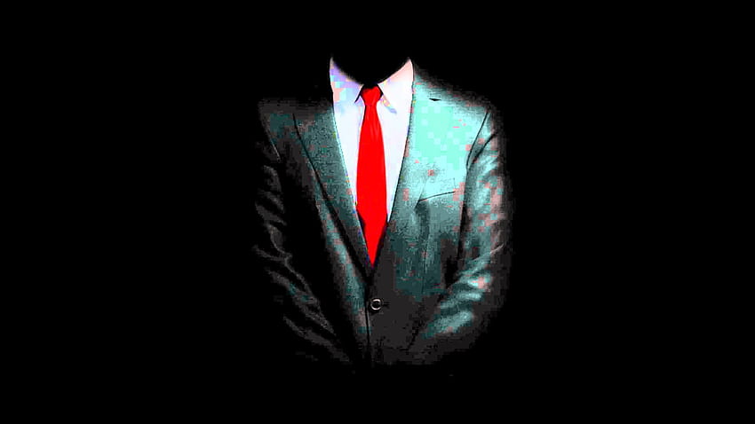 Hitman Logo, Black Suit Red Tie HD wallpaper