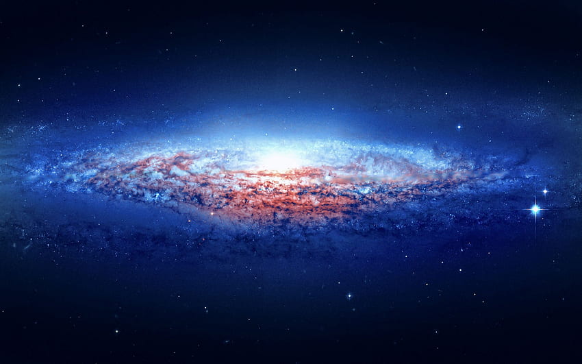 Via Láctea, núcleo, interior, brilhante, matéria papel de parede HD