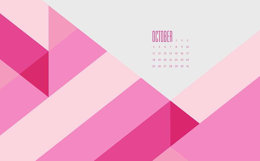 Outubro Color Block + BCA - May Designs. 2015 , s, Digital, Conscientização sobre o Câncer papel de parede HD