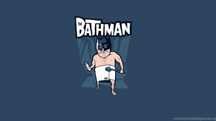 Latar Belakang Lucu Kartun Batman Wallpaper HD