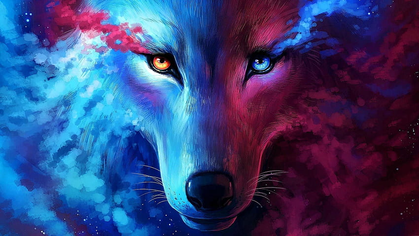 Neon Wolf , Neon Blue Wolf HD wallpaper | Pxfuel
