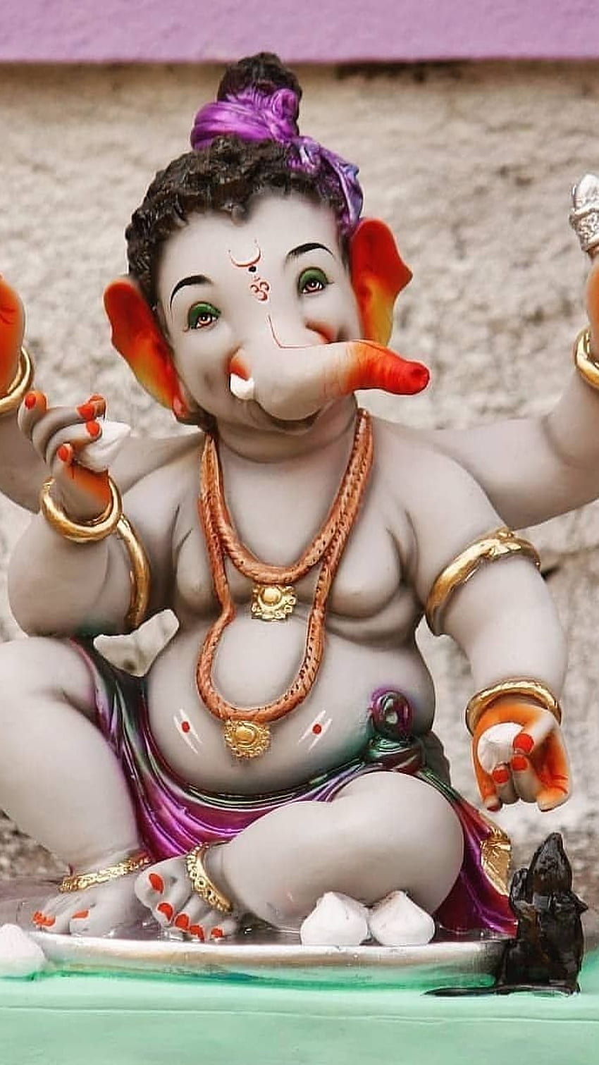 3d Ganesh, Pequeno, Ganesh Murti Papel de parede de celular HD
