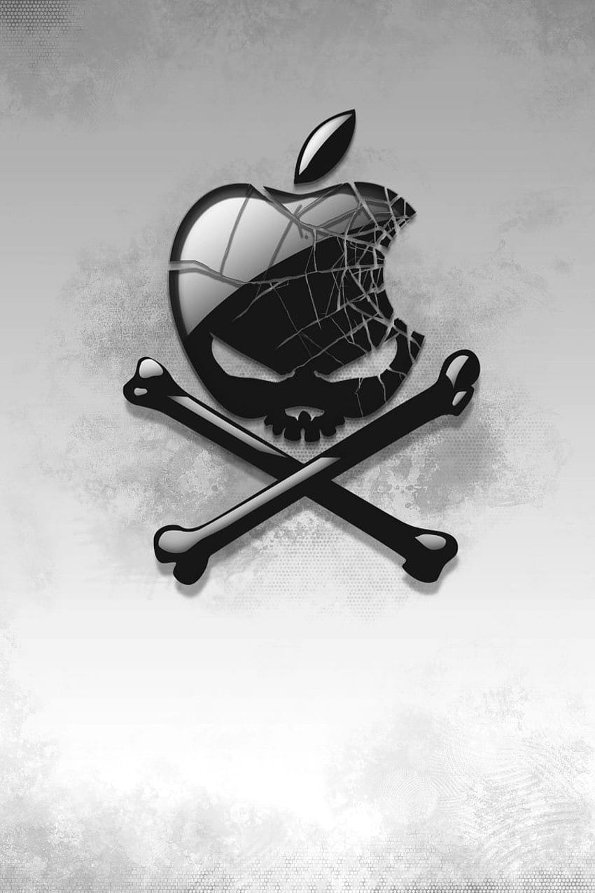 Black, Apple, Bones, Skull Iphone 4s 4 HD phone wallpaper | Pxfuel