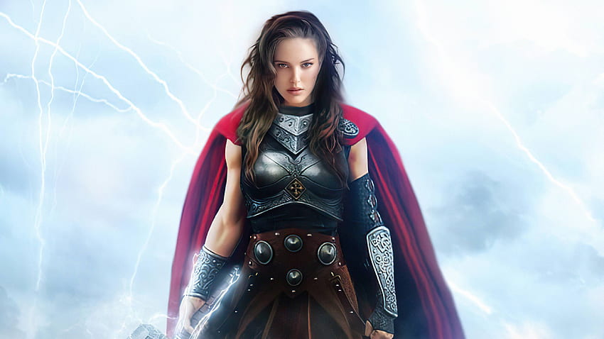 Natalie Portman als Lady Thor FanArt , Filme , , und Background, Female Thor HD-Hintergrundbild