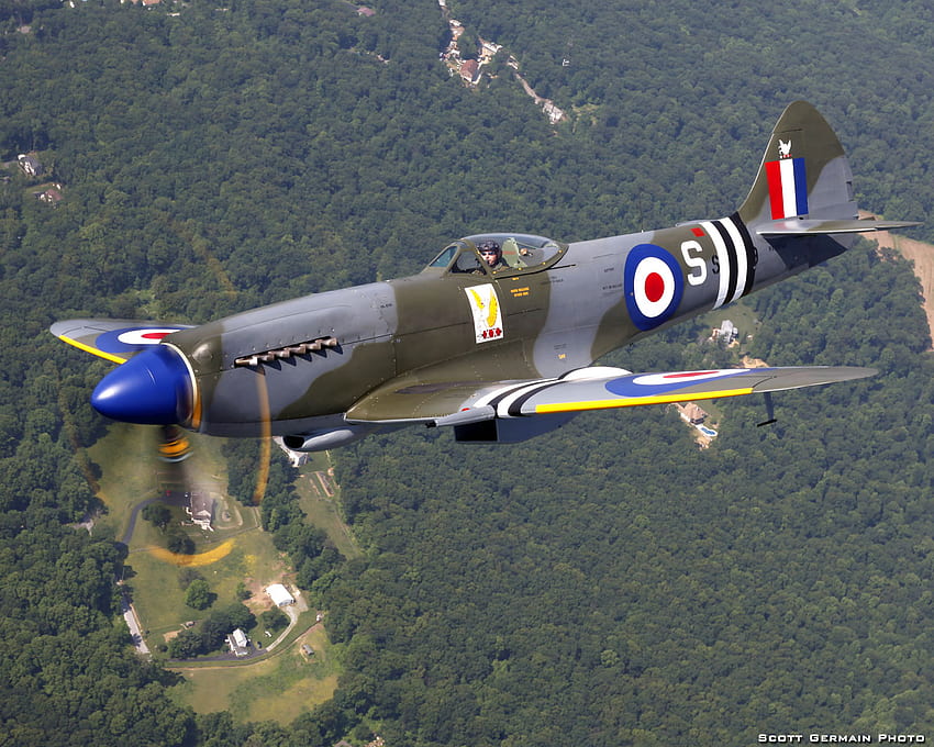 Supermarine Spitfire Mk. XVIII, supermarine, spitfire, fighter, ww2, war HD wallpaper