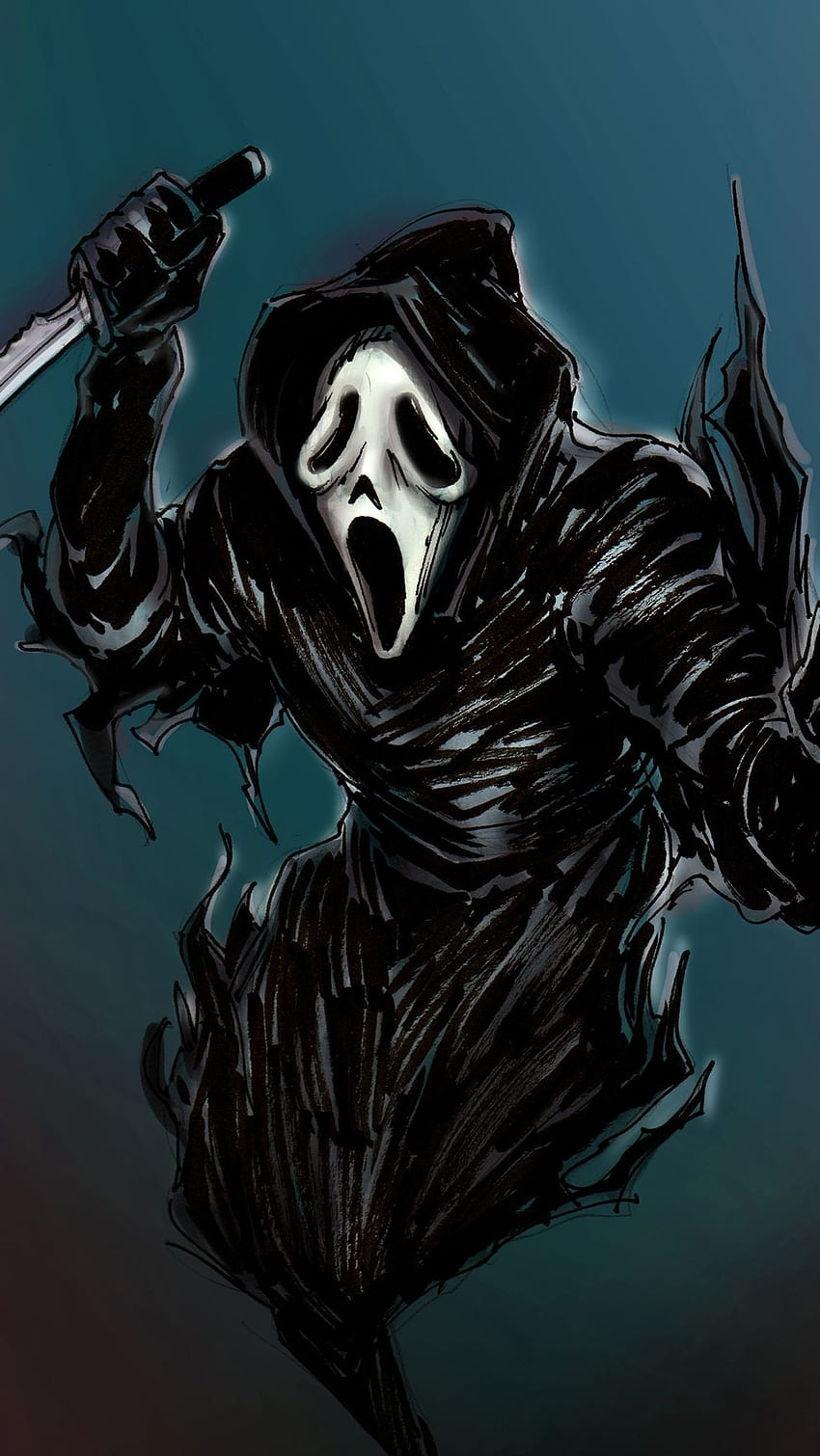 Ghost Face, Mask, Bad Ghost HD phone wallpaper