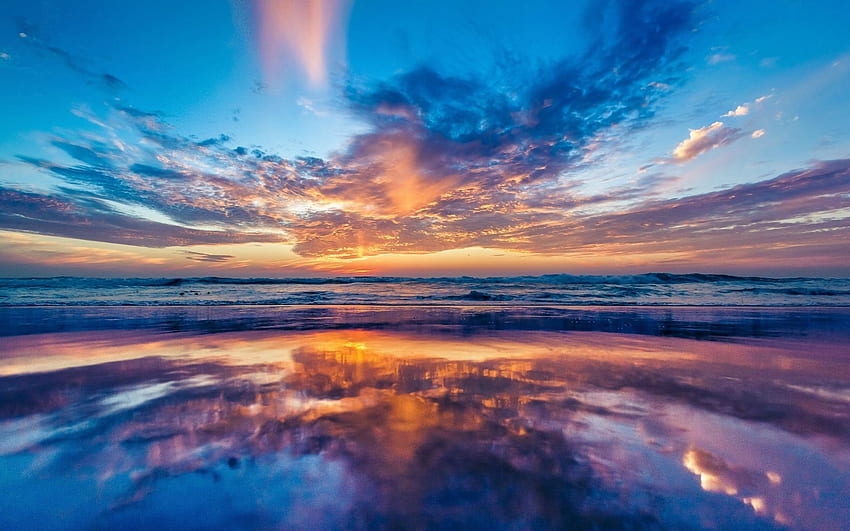 Ocean Sea Sky Sunset Beach 18725, Seal Beach HD wallpaper | Pxfuel