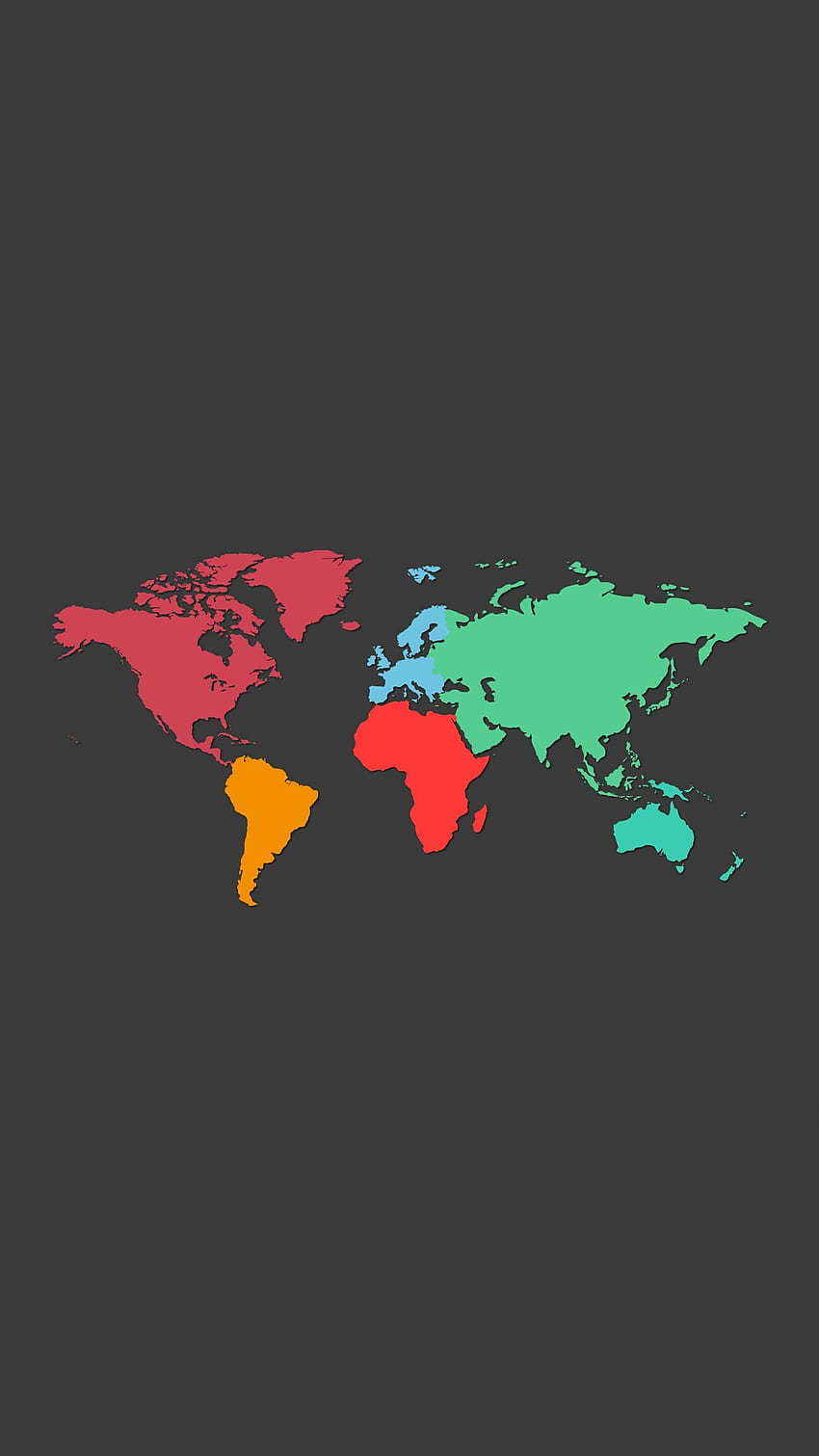 Карта на телефона, карта на света HD тапет за телефон