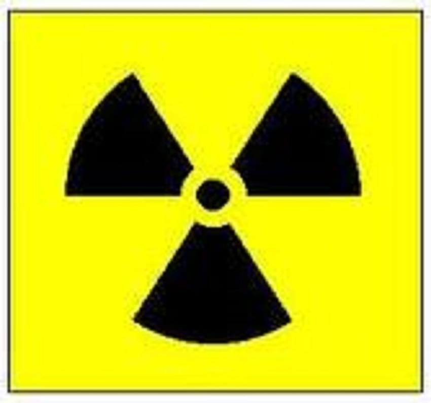 Atombombe, schwarz, Symbol, schwarz und gelb, gelb, Atombombe HD-Hintergrundbild