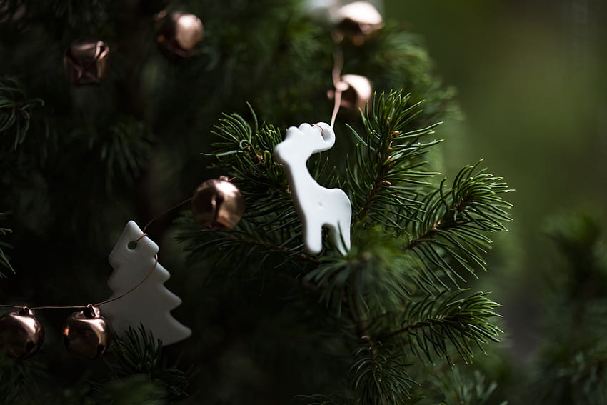 Liburan, Tahun Baru, Natal, Mainan, Pohon Natal Wallpaper HD