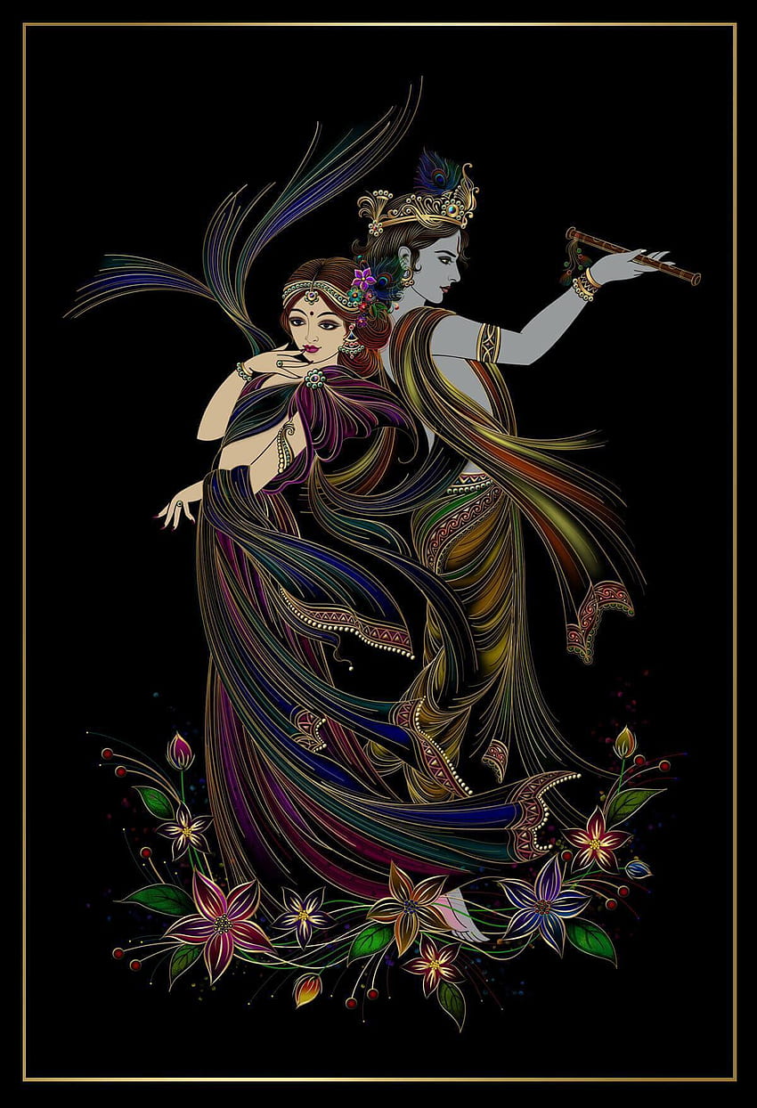 Black Krishna , Krishna Dark HD phone wallpaper