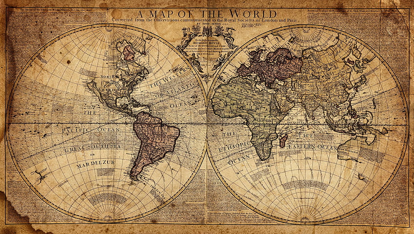 Vintage Dünya Haritası, Vintage Küre HD duvar kağıdı