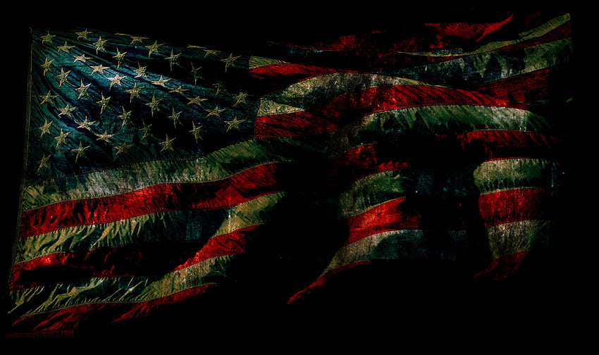 Bandeira dos EUA, Bandeira Americana Escura papel de parede HD