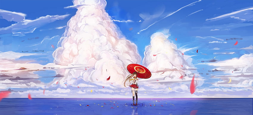 Kantai Collection Yamato Kancolle Anime, Ocean Anime HD wallpaper