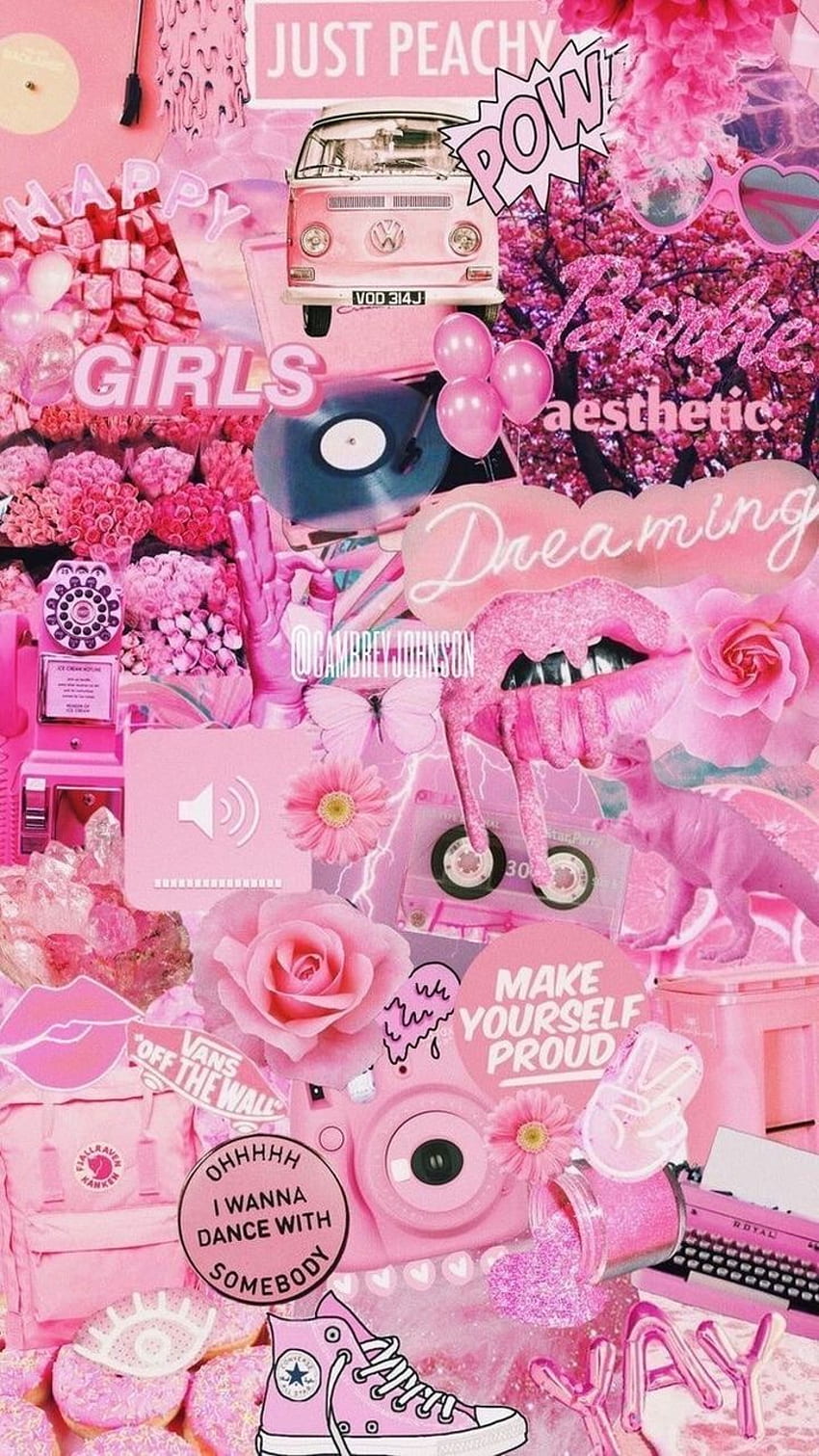 Pink and Barbie, IDC Aesthetic HD phone wallpaper