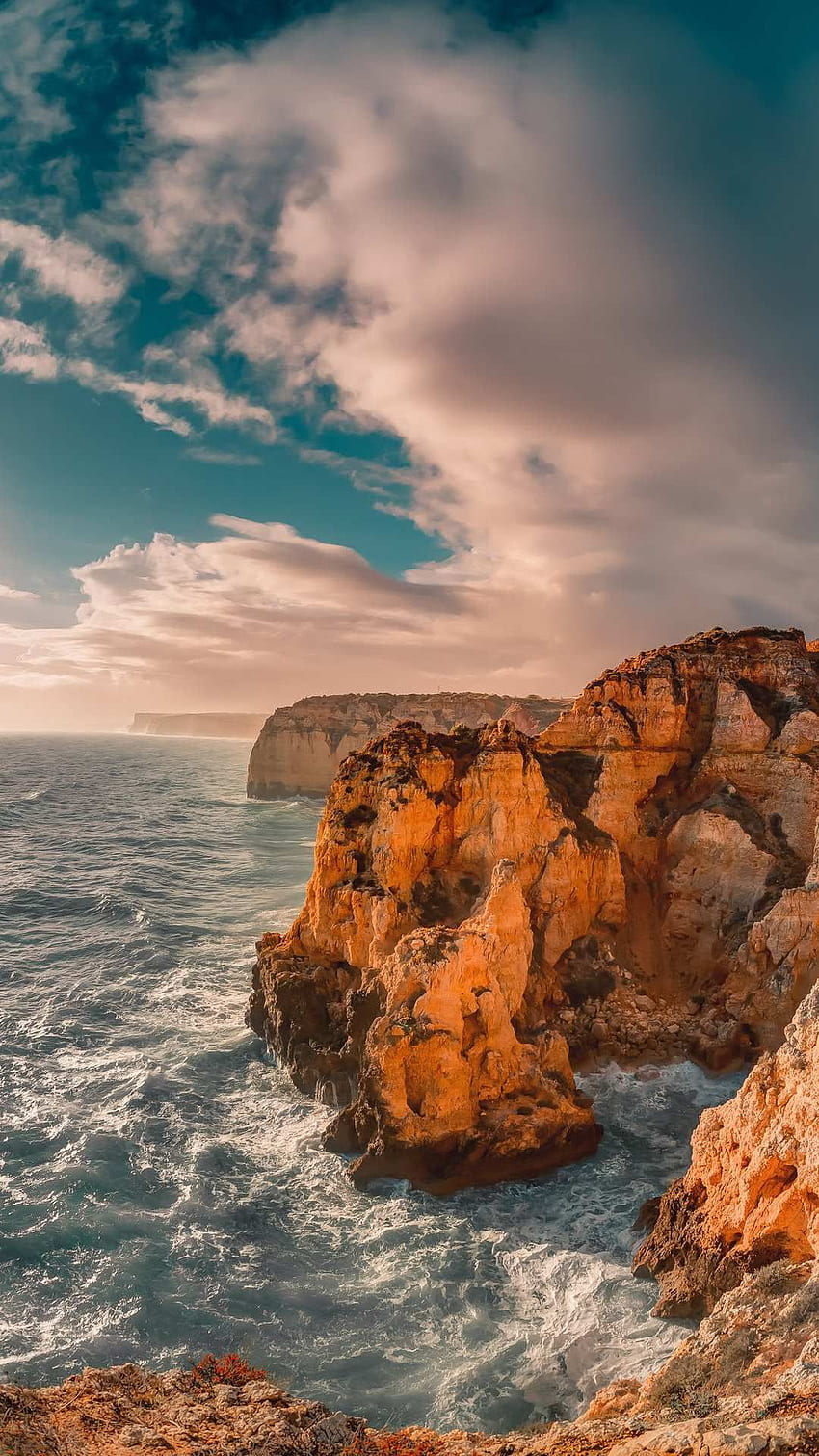iPhone . Sky, Sea, Rock, Nature, Coast, Cliff HD phone wallpaper