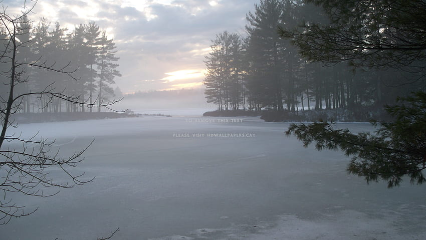 Goose pond dusk winter new hampshire keene HD wallpaper | Pxfuel