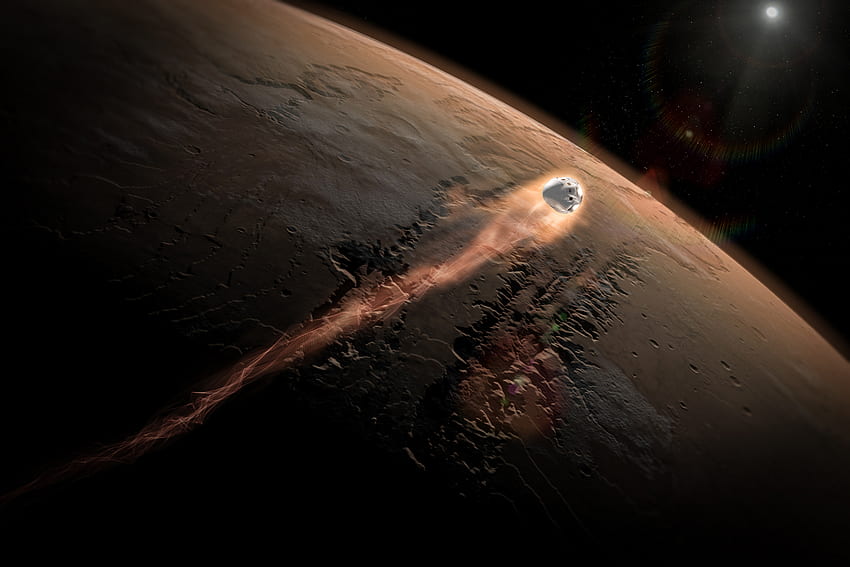 Prywatne misje na Marsa: podsumowanie eksploracji czerwonej planety, kolonizacja kosmosu Tapeta HD