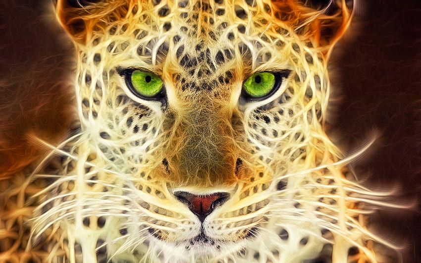 Pics of Neon Leopard (Page 1) - Line HD wallpaper