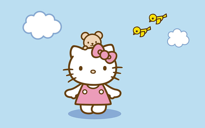 Hello Kitty, Hello Kitty Spring HD wallpaper