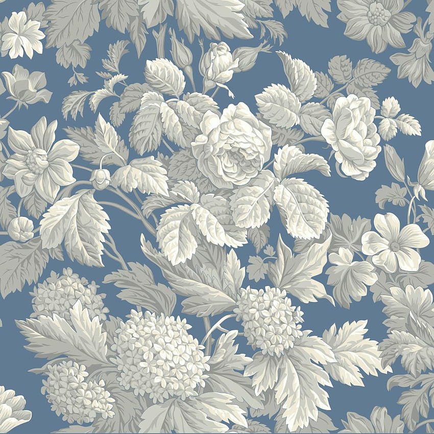 Blue Book Antique Floral KC1845 HD phone wallpaper | Pxfuel