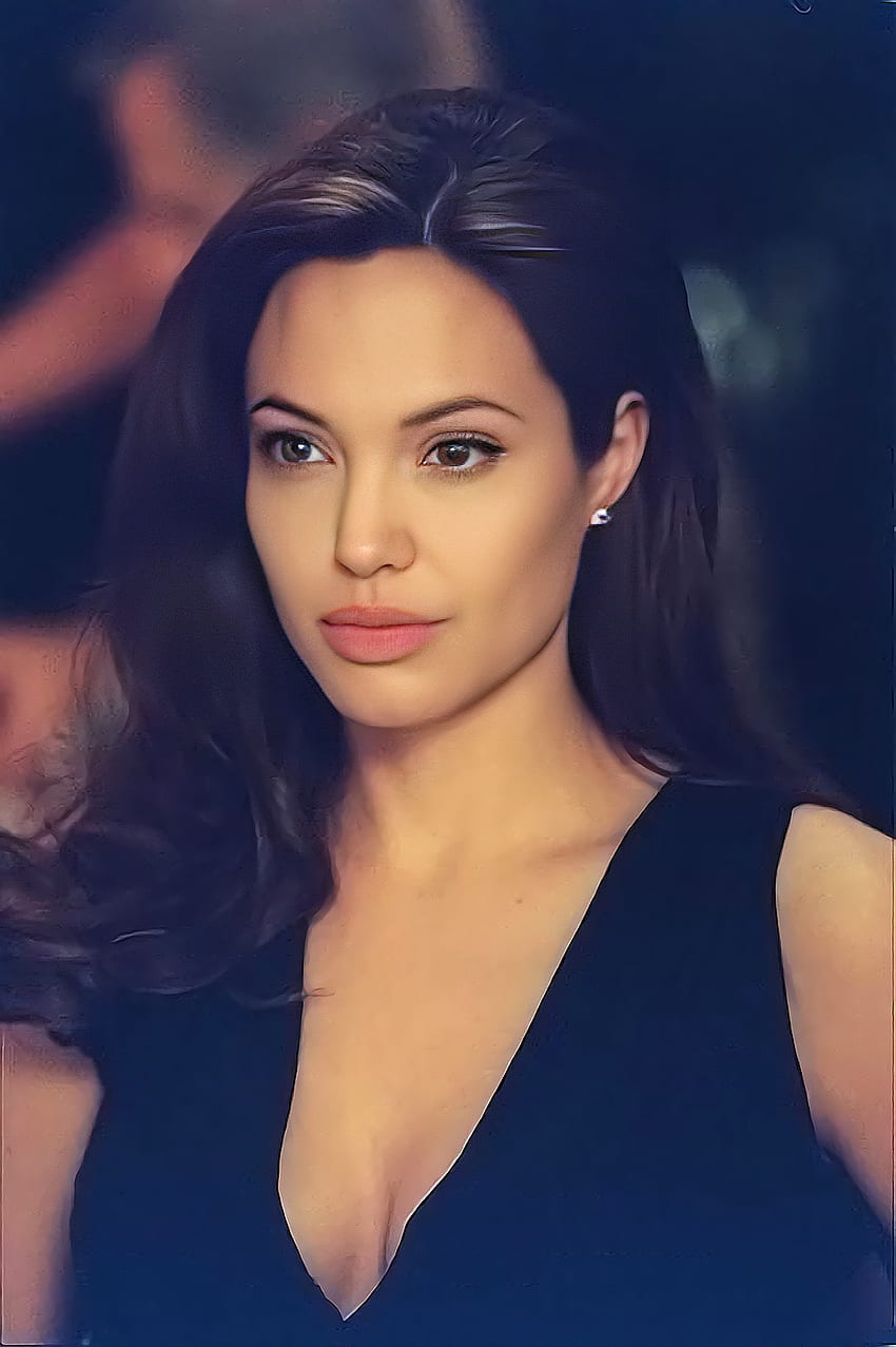 Angelina Jolie, oko, hollywoodzka aktorka Tapeta na telefon HD