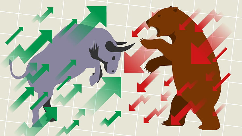 Marktschwankungen: kein Bär oder Bulle, sondern ein Hase, Bull vs Bear HD-Hintergrundbild