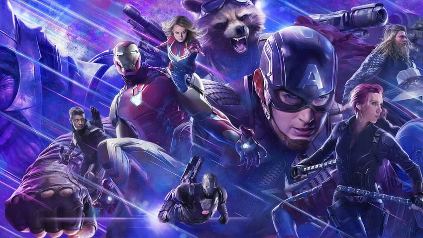 Avengers: Endgame, Captain Marvel, Black Widow, Iron Man for iMac 27 inch HD wallpaper