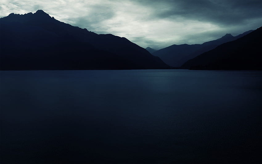 Dark Calm Sea [2560 × 1600]:, Calming Dark HD wallpaper