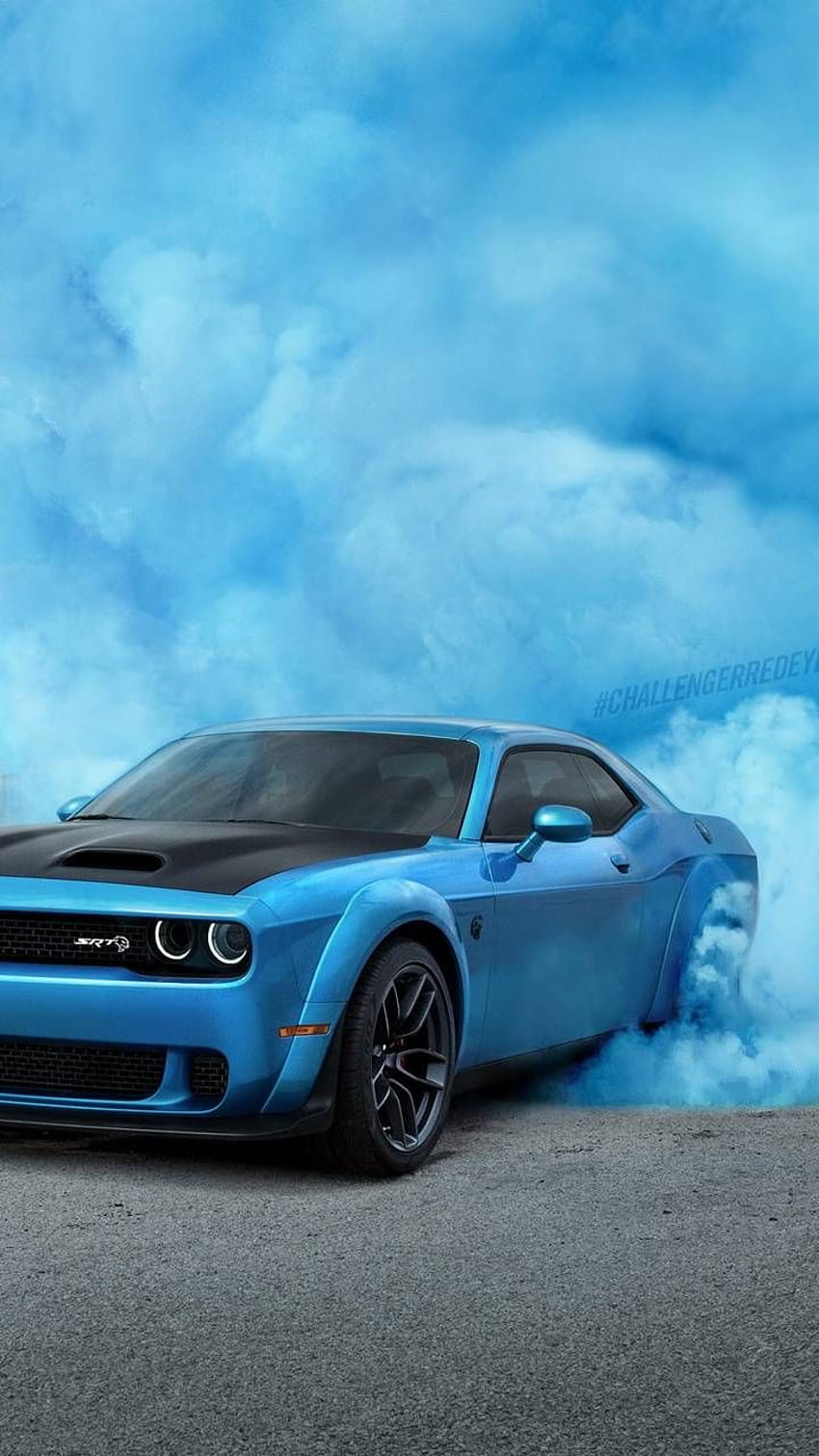 Dodge Challenger by UsernameJohnny - 0f now. 何百万もの人気のブルーをブラウズ。 ムスタング , 車のiphone , 青い車 HD電話の壁紙