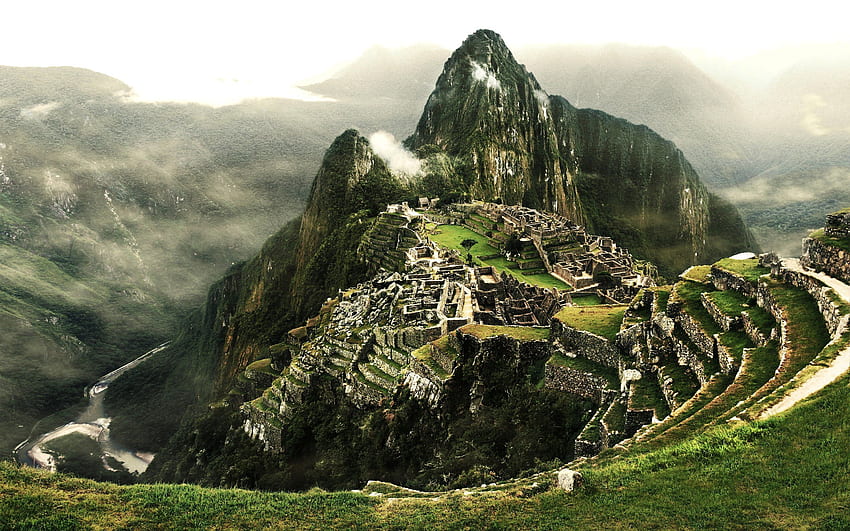 Machu, Picchu, La, Inca, Ciudad, Perú, Montaña, Axtec, Antigua, Ciudades antiguas fondo de pantalla