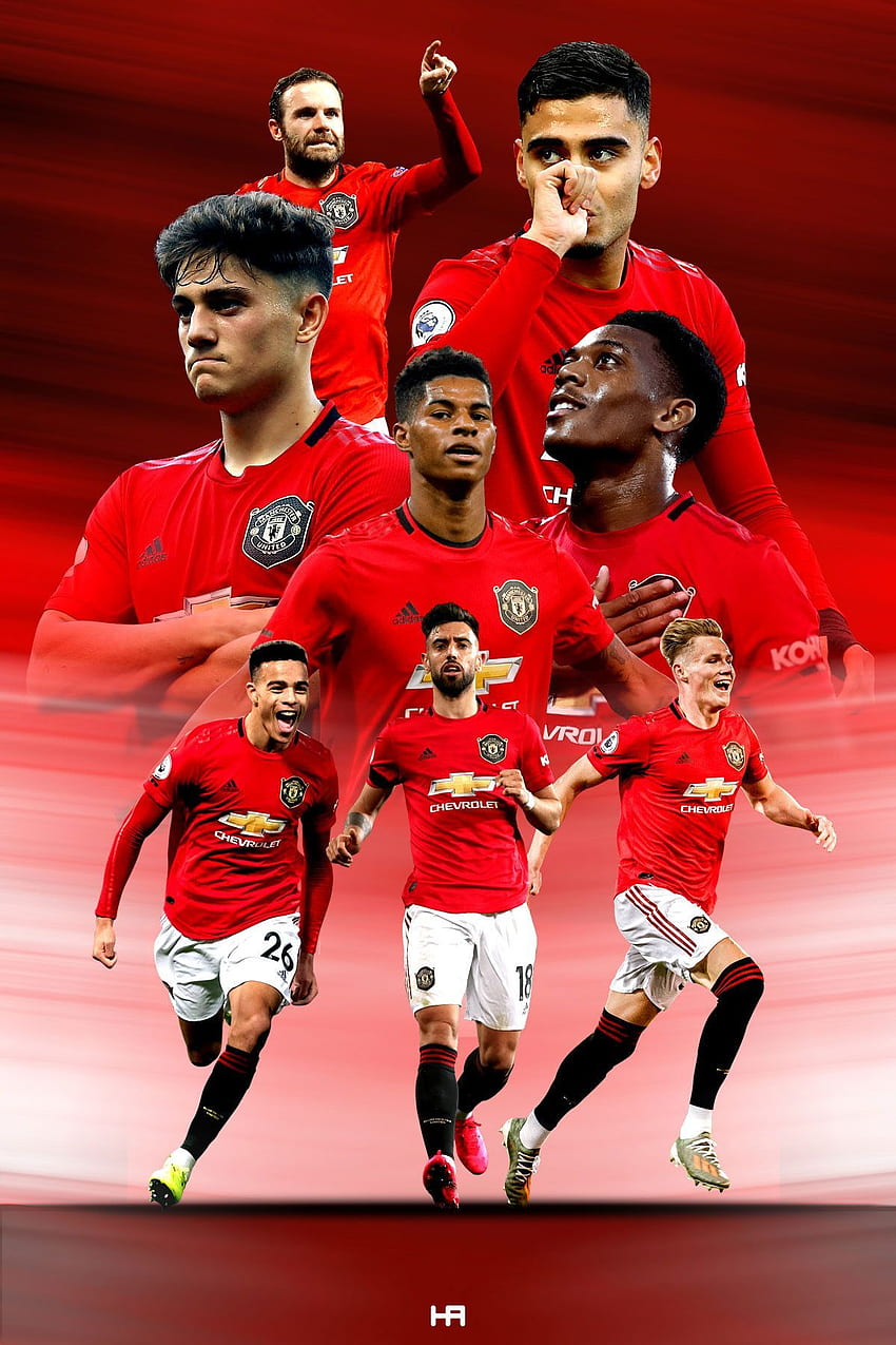 Manchester United Players 2020, Manchester United Squad HD phone wallpaper