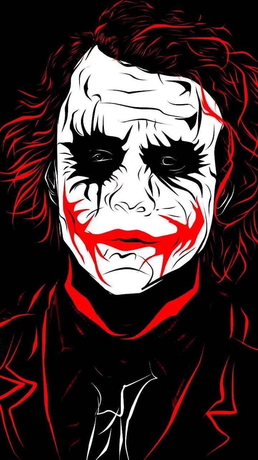 How to draw The JOKER (The Dark Knight) - Step by Step Tutorial / Heath  Ledger / joker sketch - YouTube