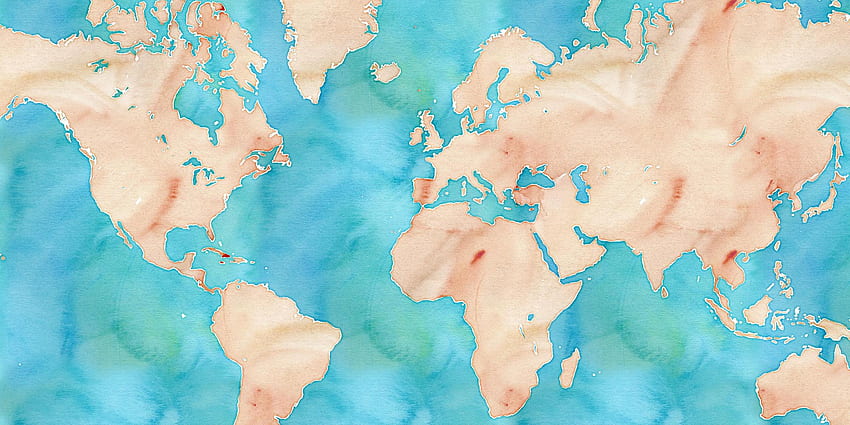 29++ Mac World Map, Watercolor World Map HD wallpaper