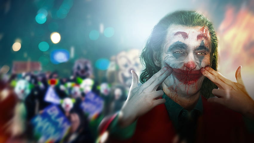 Joker Keep Smiling Разделителна способност 1440P, , фон и, Кървав жокер HD тапет