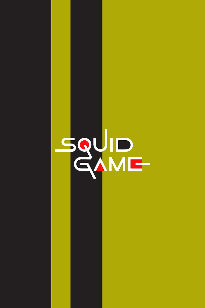 Squid Game , red, trending, koreanseries, series, black, yellow, 2021, netflix, squidgame HD phone wallpaper
