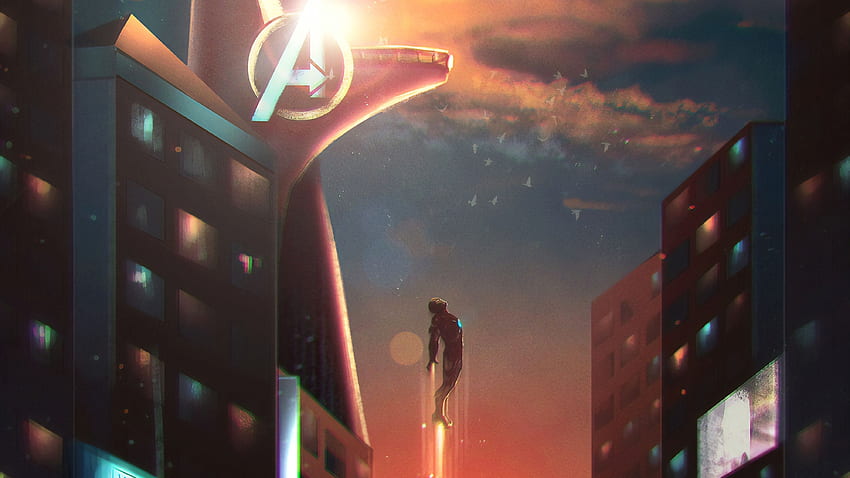 Iron Man Stark Tower Resolution, Avengers Stark Tower HD wallpaper