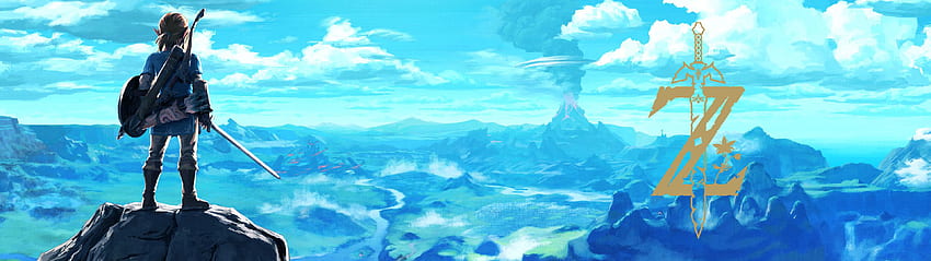 Legends of Zelda BOTW двоен монитор. . Двоен монитор, Legend of zelda, Монитор, Dual Screen Pokemon HD тапет
