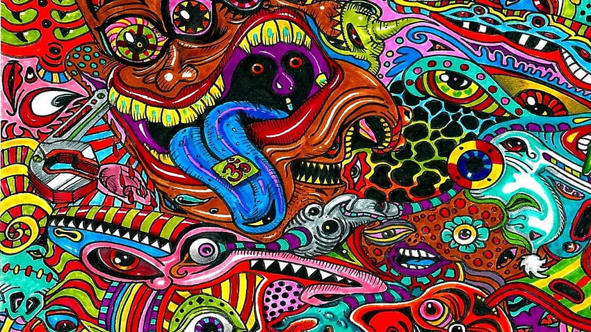 Psychedelic Art Background . 2020 Live . Trippy , Hippie , Trippy background, Weird Art HD wallpaper
