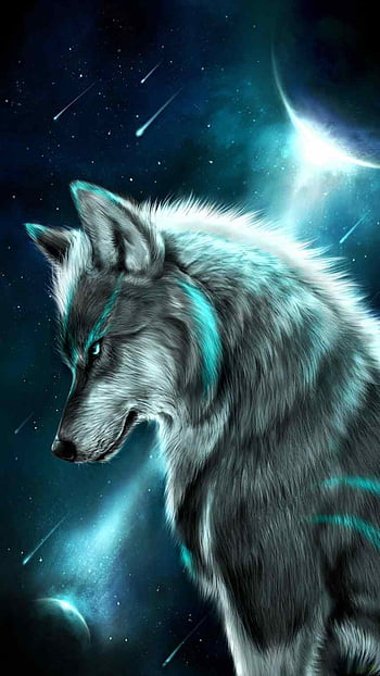 HD wallpaper Digital art Fantasy 4K White wolf Arctic wolf  Wallpaper  Flare
