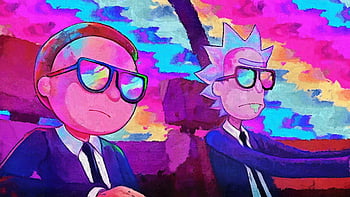 Check out my friend's trippy Rick and Morty art! : woahdude