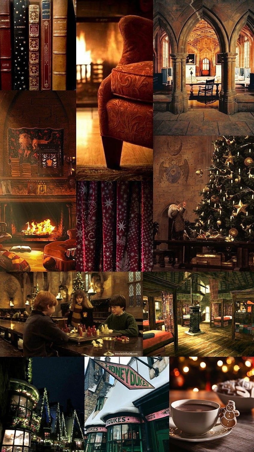 Estetica invernale natalizia di Harry Potter. Harry potter, Natale a Hogwarts, Harry potter iphone, Natale a Hogwarts Sfondo del telefono HD